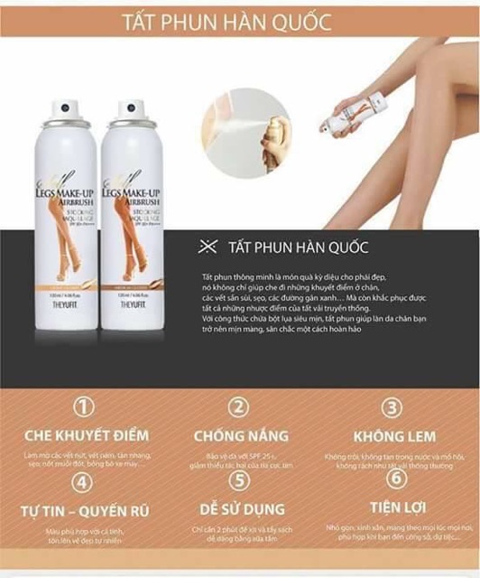 Tất phun Hàn Quốc Yufit