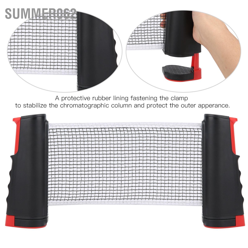 Summer062 Lưới bóng bàn có thể thu vào kính thiên văn di động huấn luyện bộ vợt