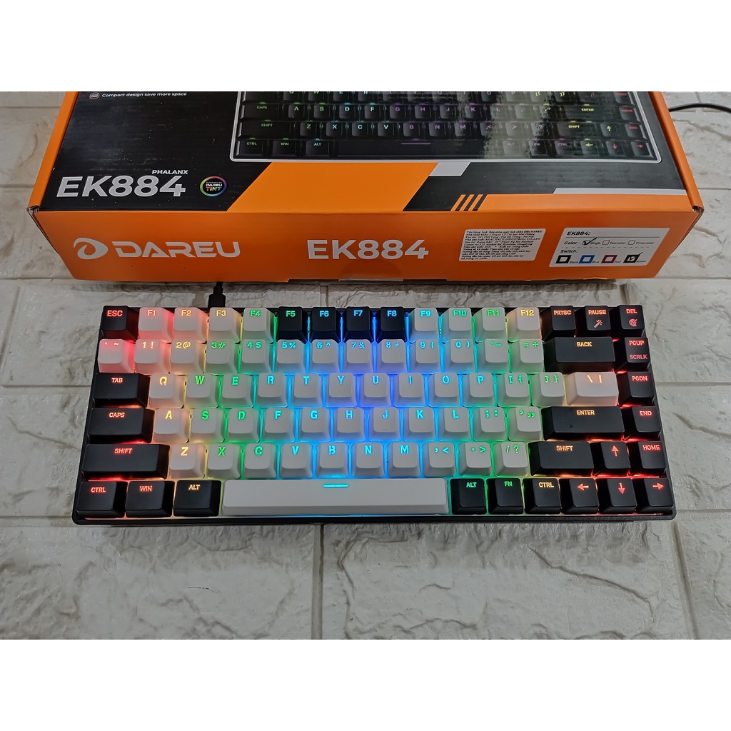 Phím cơ Dareu EK884 RGB, Dareu EK880 RGB new chính hãng BH 2 năm