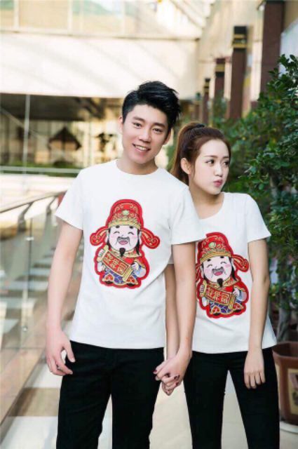 ÁO CẶP ÔNG THẦN TÀI THÊU LOẠI CHUẨN