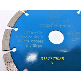 Lưỡi Cắt bê tông ,Gạch ,đá 150mm