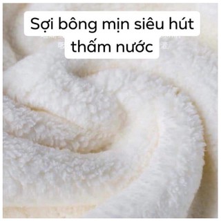 Khăn quấn đầu làm khô tóc mềm tóc