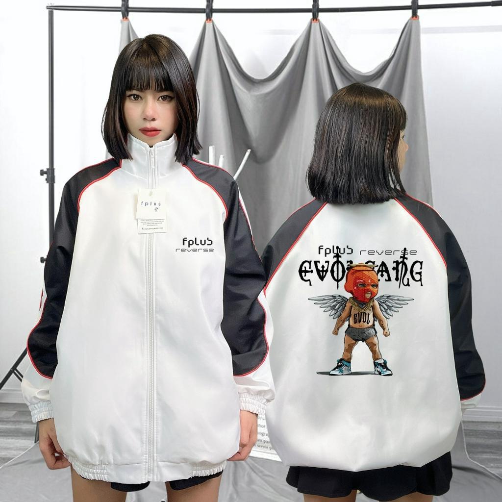 Áo Khoác Gió Unisex FPLUS AKE1 Jacket 2 lớp phối viền