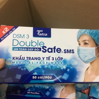 Khẩu trang y tế 3 lớp Double safe