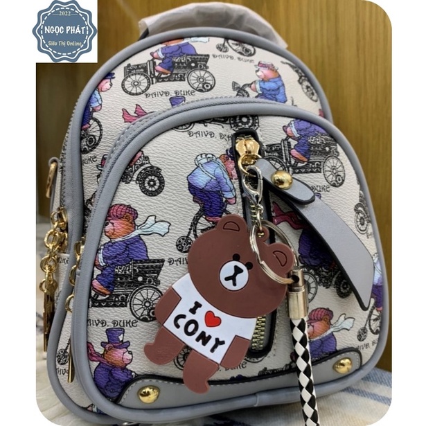 BALO NỮ HÌNH GẤU - CHẤT LIỆU DA QUẢNG CHÂU - HÀNG XỊN ĐẸP- KIỂU DÁNG TRẺ TRUNG NĂNG ĐỘNG, 4 NGĂN