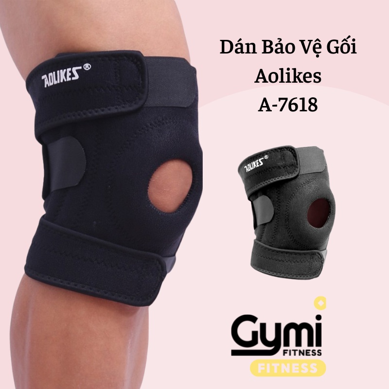 Băng Bảo Vệ Đầu Gối, Dán Gối Aolikes A-7618 | Kèm Lò Xo)