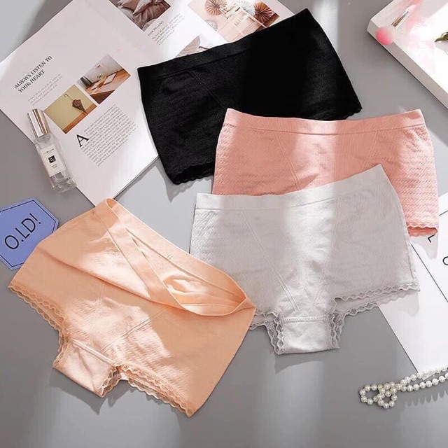 Quần lót nữ kháng khuẩn pha zen, quần mặc trong váy (túi zip) | BigBuy360 - bigbuy360.vn