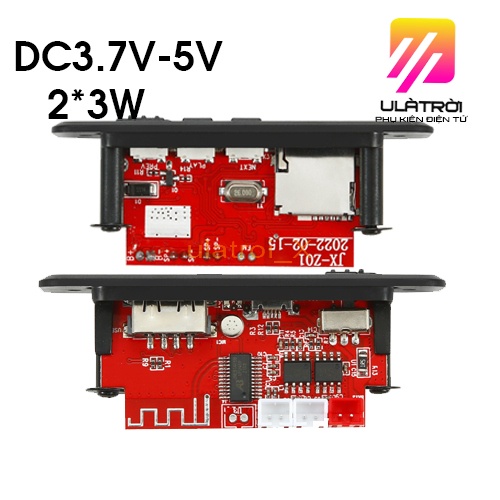 Mạch khuếch đại âm thanh và giải mã MP3 2x3W bluetooth 5.0 dùng chế loa nghe nhac mini tiện dụng