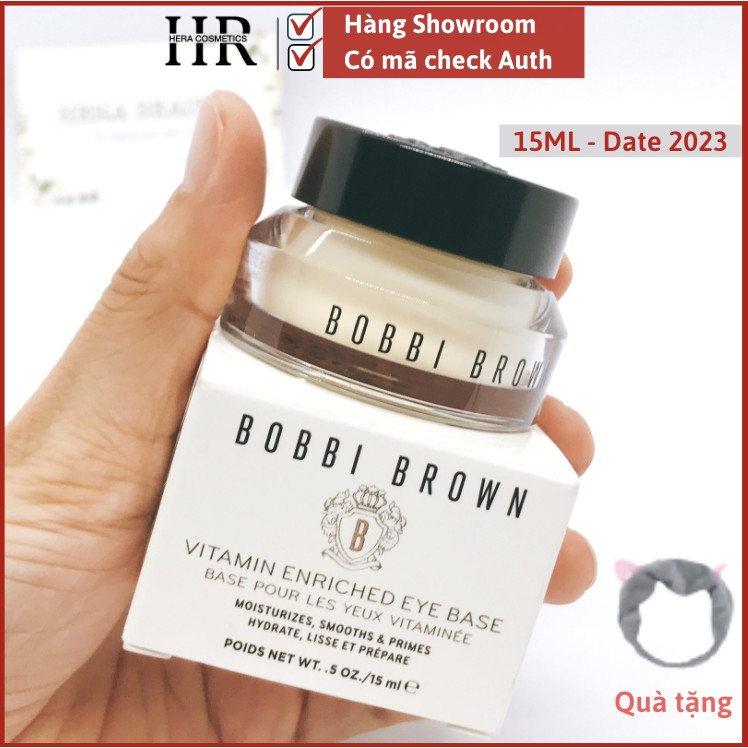 Tem Chính Hãng- Kem lót & dưỡng ẩm mắt Bobbi Brown Vitamin Enriched Eye Base - Eye Cream and Primer 15ml