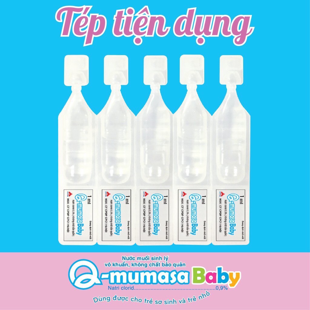 ✔️️️Nước muối sinh lý rửa mắt, mũi Q - Mumasa Baby cho trẻ sơ sinh