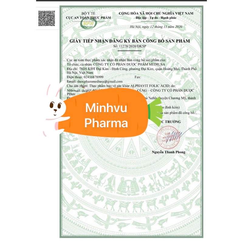 Ống uống Alphavit Sắt