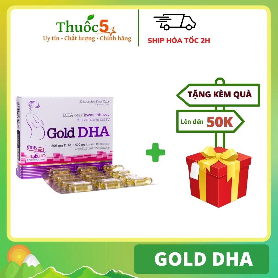 [GIÁ GỐC] Gold DHA bổ sung DHA, acid folic cho mẹ bầu hộp 30 viên