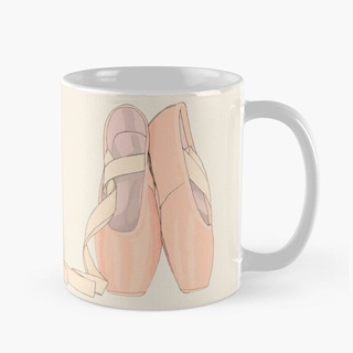 Cốc sứ in hình - pointe shoes peach for cute ballerina-ms 903