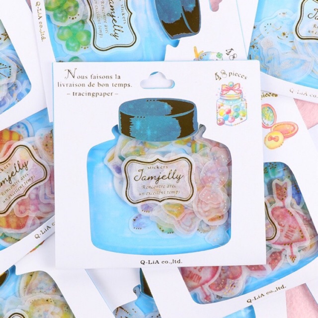 Sticker lọ hoa(45 miếng/ túi)