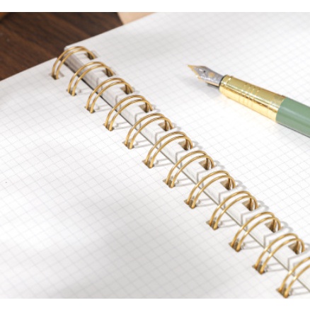 Sổ tay ô vuông vintage notebook bìa cứng 100 trang 100gsm | BNM048