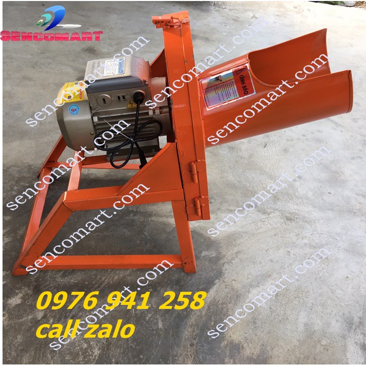 Máy băm chuối mịn nguyên cây cho gà vịt, Máy thái cỏ, rau bèo, rau muống đa năng Sencomart