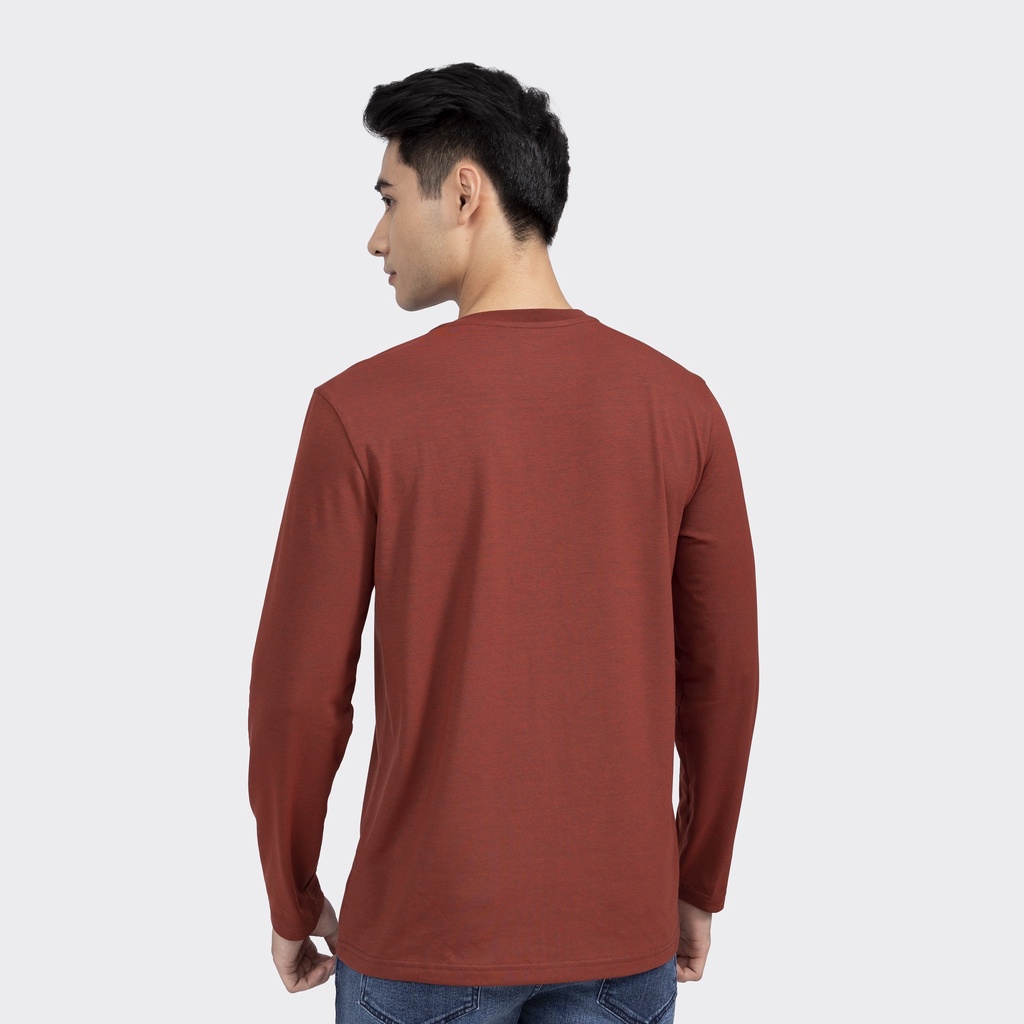 Áo Thun Thu Đông Dài Tay Nam Insidemen ILT010W2 In Hình Trước Ngực Chất Polyester Cao Cấp dáng Suông Casual Fit Cổ Tròn