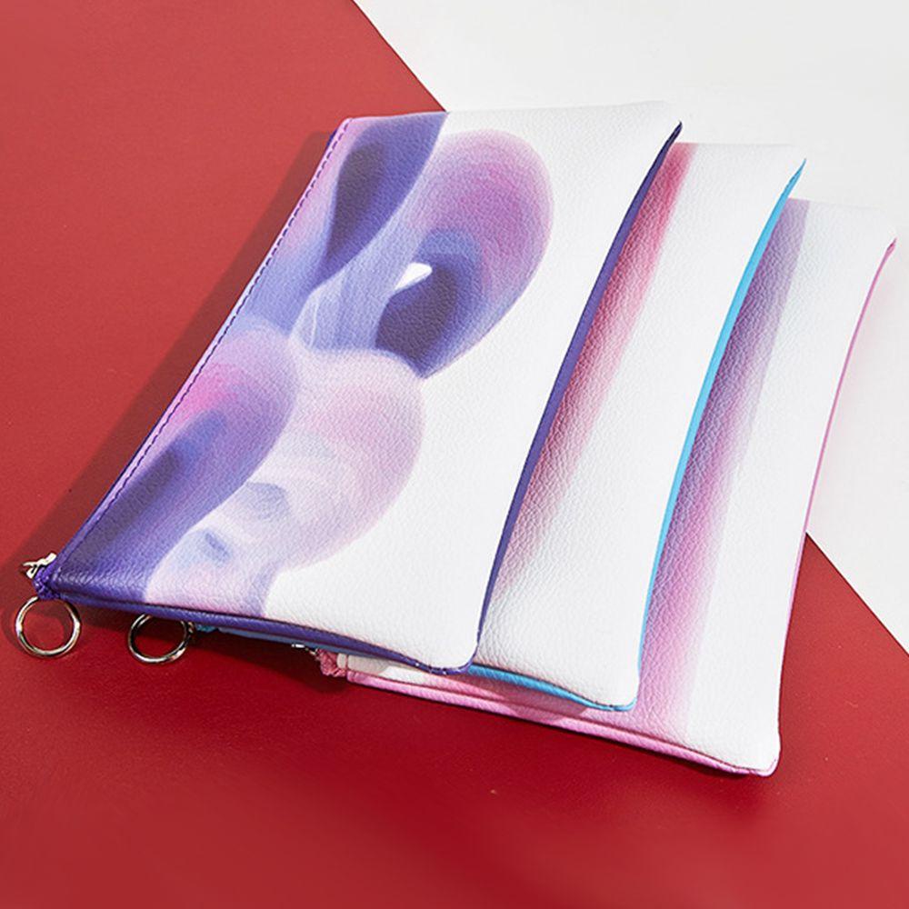 NIUYOU Túi Đựng Mỹ Phẩm Du Lịch Có Dây Kéo Màu Sắc Gradient
