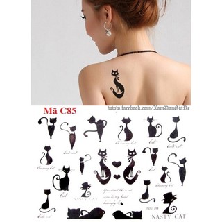 Hình xăm dán mèo C85