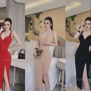 Váy body umi xẻ tà cực sang chảnh