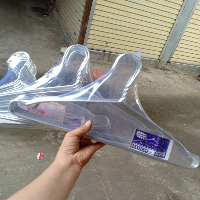 10 Chiếc Móc treo quần áo nhôm (43cm)móc phơi quần áo nhôm