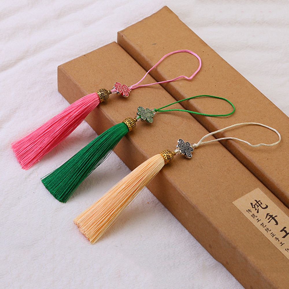 Dây Treo Trang Trí Điện Thoại/Gương Xe Hơi Đính Núm Tua Nhiều Màu Phong Cách Trung Hoa