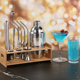 Bộ Dụng Cụ Pha Chế Cocktail Chuyên Nghiệp Bằng Thép Không Gỉ Chất Lượng Cao