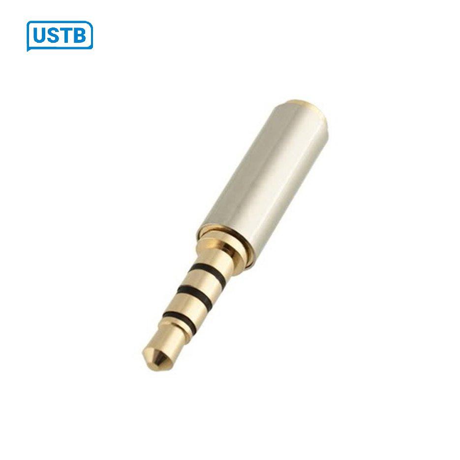 Giắc cắm âm thanh nổi chuyển đổi đầu cắm 3.5mm sang lỗ cắm 2.5mm màu vàng