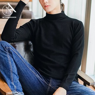 Áo len nam, áo len đẹp, áo len hàn quốc, áo len cổ tròn 3cm, áo len lông cừu