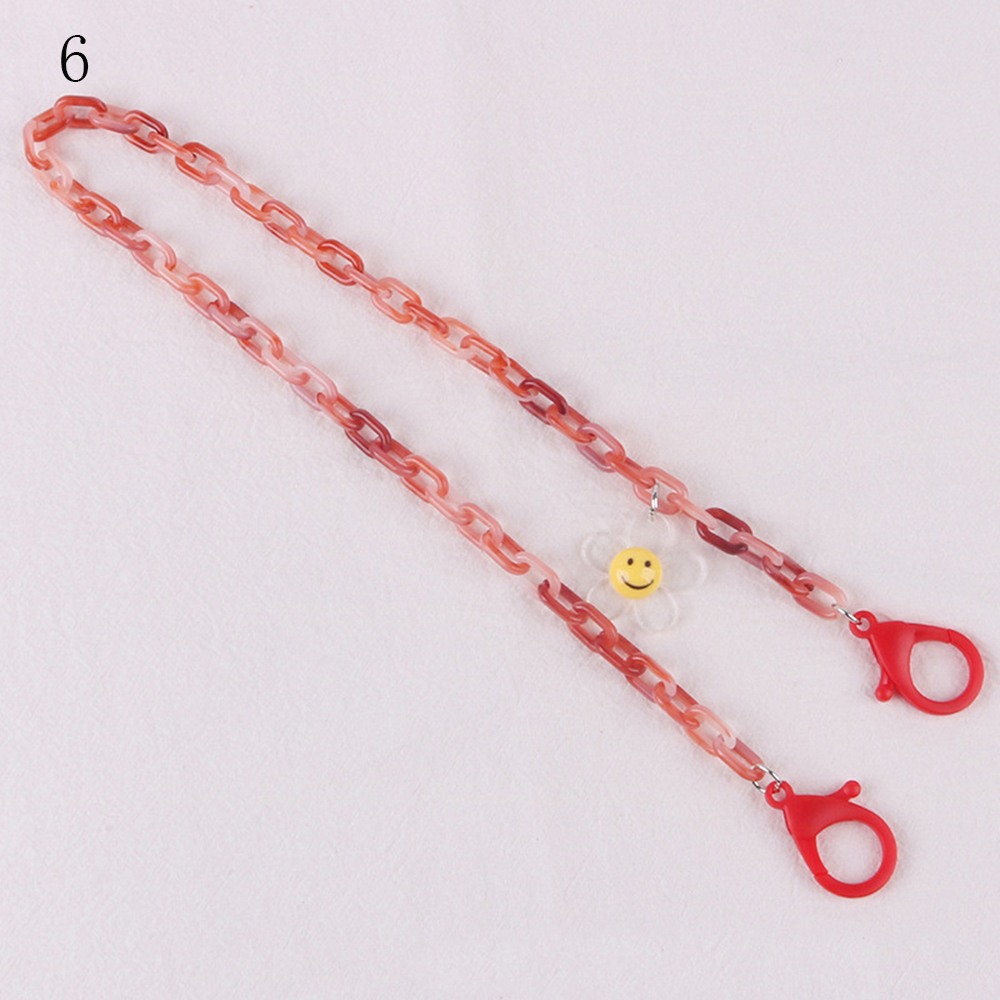 58cm Adult Child Face Shield Double Buckle Mask Anti-lost Rope Chain Lanyard Multi Color