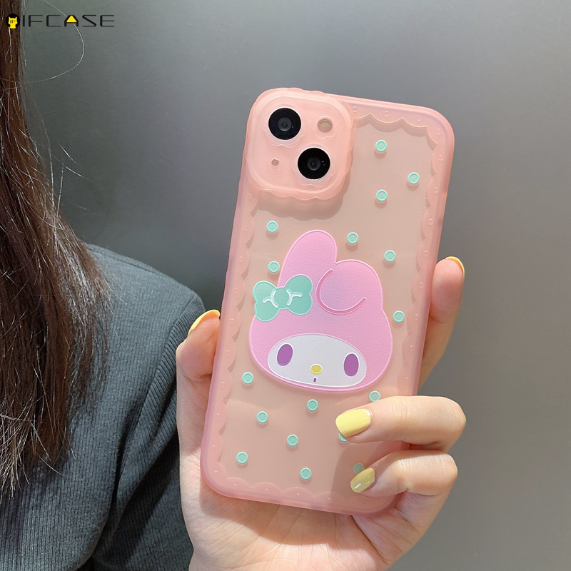 Ốp Điện Thoại TPU Dẻo Họa Tiết Hoạt Hình Melody Kulomi Chấm Bi Nhiều Màu Cho iPhone 13 12 12 11 Pro Max XS Max XR X