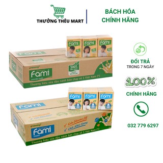 Thùng 36 hộp Fami canxi vinasoy Fami nguyên chất - Fami canxi