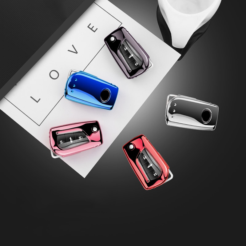 Vỏ bảo vệ chìa khóa bằng TPU mềm cho Toyota yaris hilux vellfire 2010 chr estima vellfire altis Hilux Revo Innova