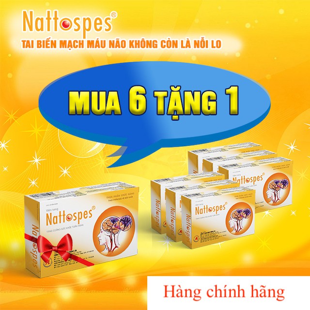 Nattospes - Viên uống hỗ trợ phòng ngừa đột quỵ, tai biến mạch máu não.