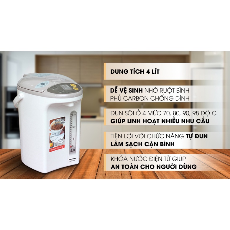 Bình thủy điện Panasonic NC-EG4000CSY 4 lít