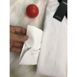 Áo Sơ Mi Nam ST79XM Chất Lụa Kiểu hàn Trắng Vờ sạc - Two