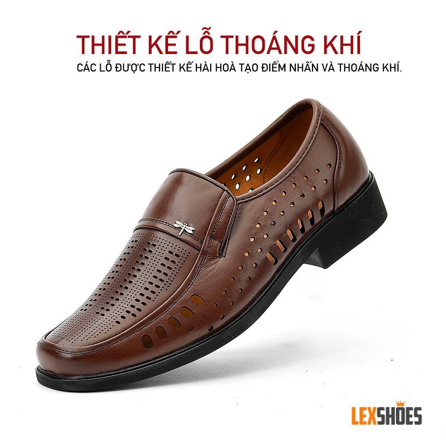 GIÀY DA BÒ THẬT DÀNH CHO NAM MÃ SỐ LEX63