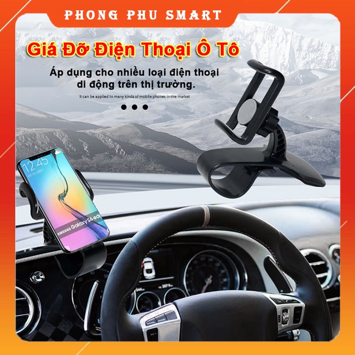Giá Đỡ Điện Thoại Ô Tô, Kẹp Điện Thoại Được Trên Taplo Xe Hơi Có Thể Xoay 360độ Thoải Mái Khi Nghe Gọi Cực Kỳ Tiện Lợi