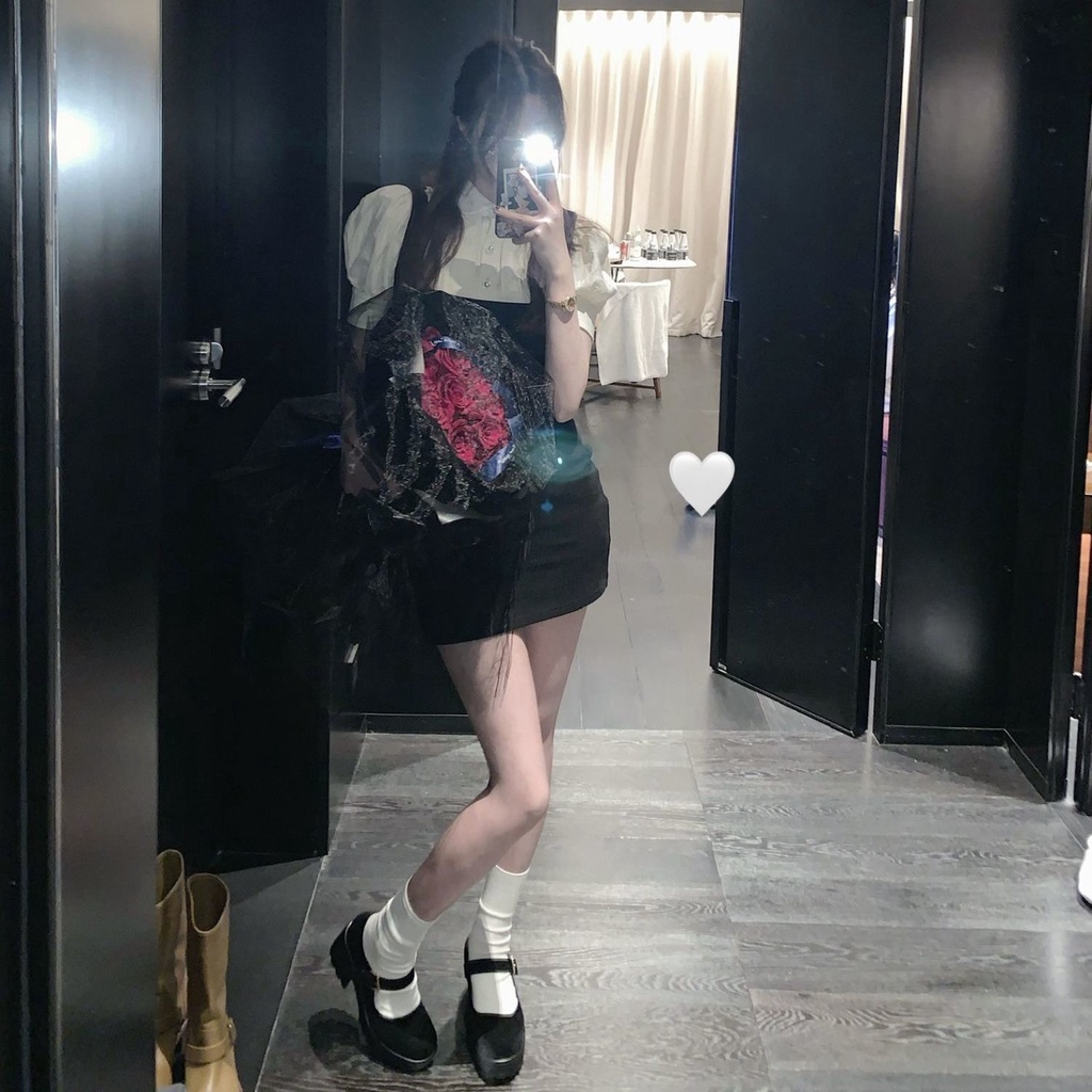 Bộ Áo + Đầm Hai Dây Ôm Dáng Phong Cách Mới 2021