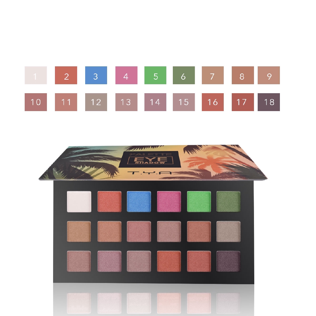 Bảng phấn mắt LAMUSELAND 18 màu nhũ trang điểm làm đẹp 21.6g J0022 | BigBuy360 - bigbuy360.vn