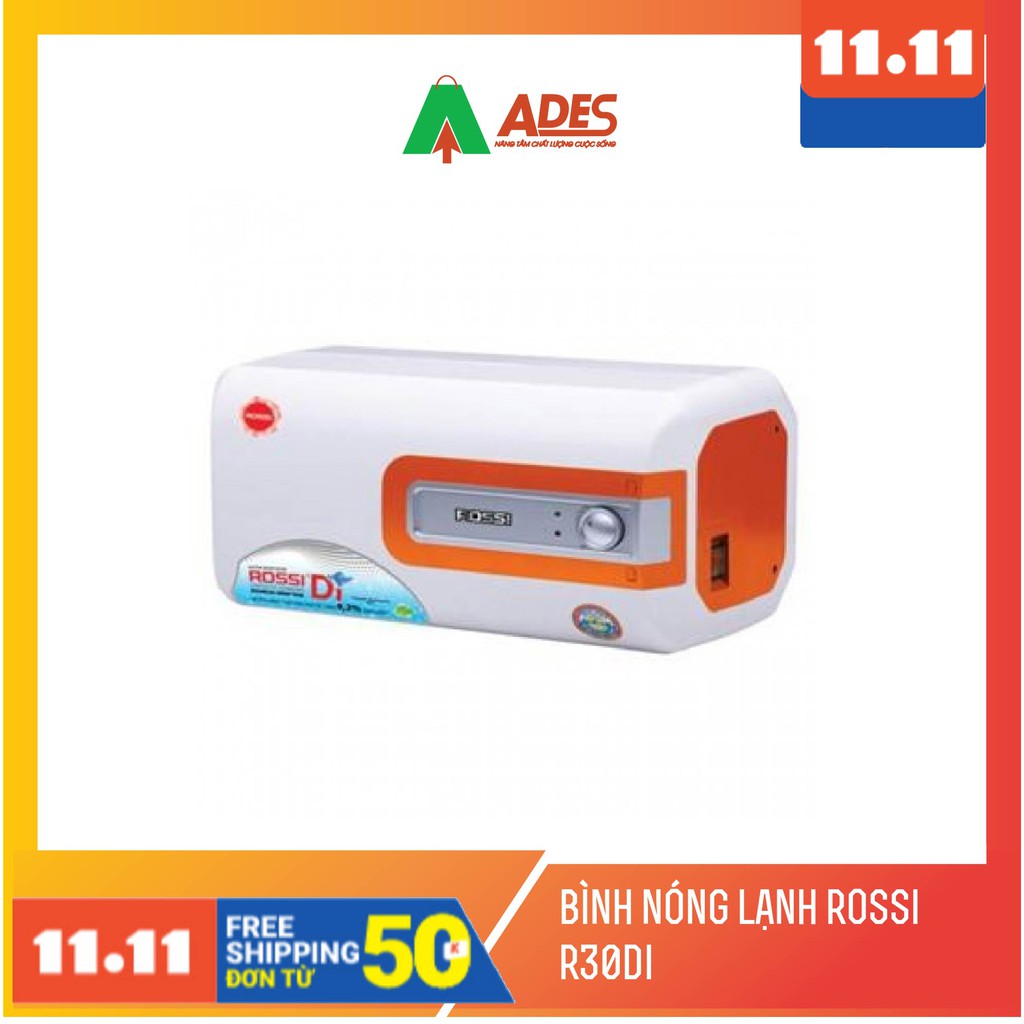 [Mã 154ELSALE2 giảm 7% đơn 300K] Bình nóng lạnh Rossi R30DI