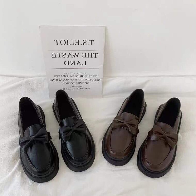 Giày oxford da ulzzang kiểu Anh phong cách retro