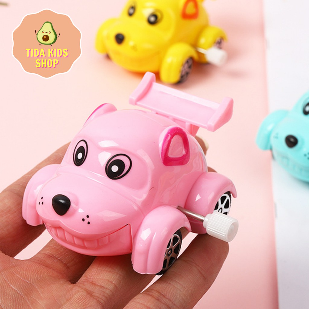 Ô Tô Đồ Chơi Mini, Mô Hình Xe Ô Tô Hình Cún Con Nhiều Màu Lên Dây Cót Giá Tốt ❤️ Freeship ❤️ TiDa Kids Shop