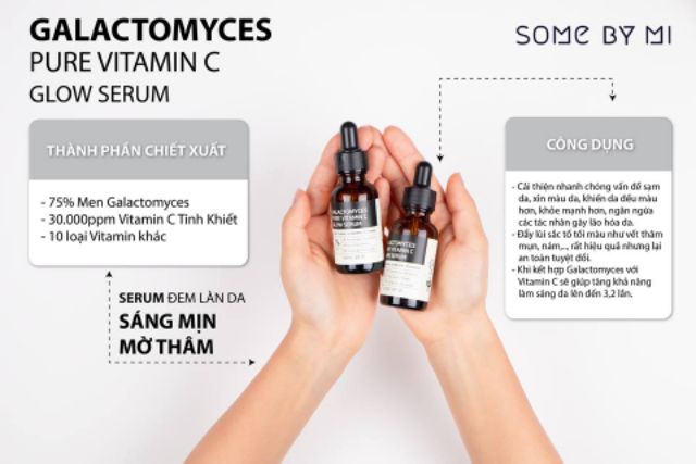 [HOT] Bộ đôi nước hoa hồng - serum vitamin C làm trắng da của Some by mi