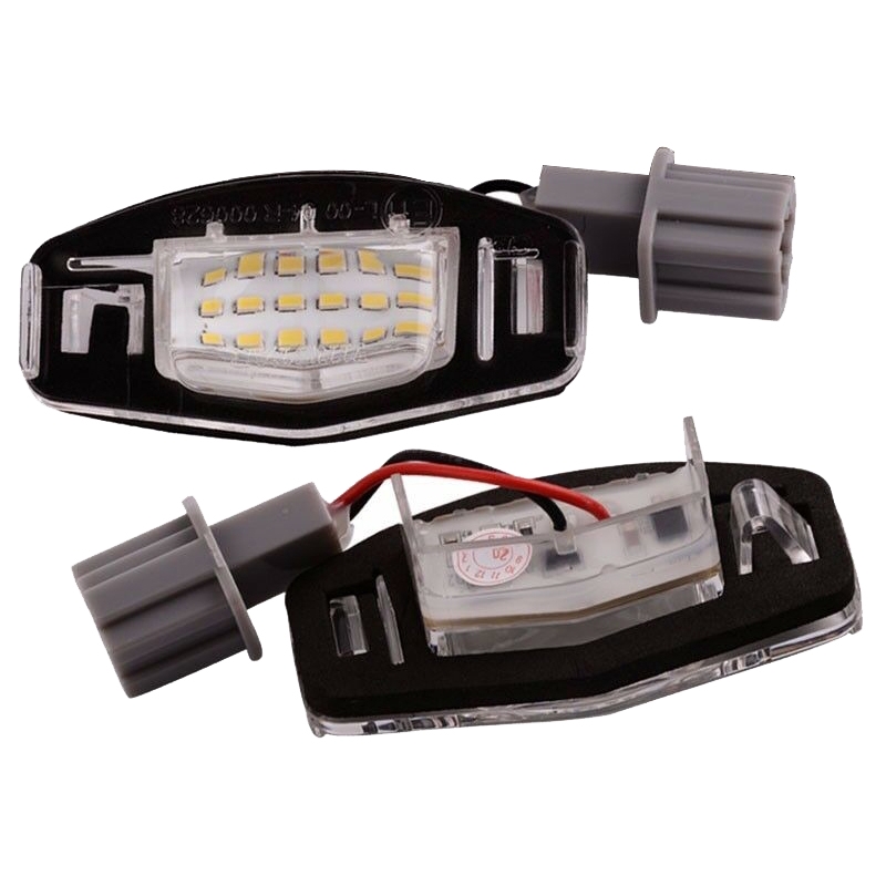 Set 2 Đèn Led 18 Bóng Gắn Biển Số Xe Ô Tô Acura Tl Tsx Mdx Honda Civic Accord