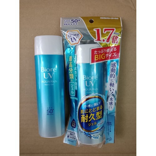 Kem Chống Nắng Biore UV Aqua Rich Watery Gel SPF50+/PA++++ Big Size 155ml