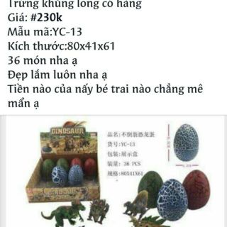 Hộp đồ chơi trứng khủng long