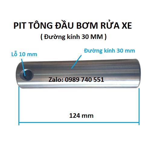 01 Pit tông đầu bơm rửa xe cô doa chạy động cơ 1.1kw - 3kw