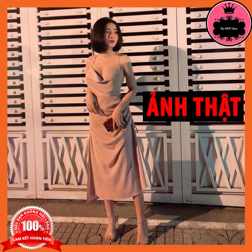 VÁY ĐI TIỆC CÓ MÚT NGỰC VẢI PHI LỤA 3 MÀU ĐỎ, ĐEN, NUDE CÓ DÂY RÚT 3 SIZE S,M,L -NAVI | BigBuy360 - bigbuy360.vn