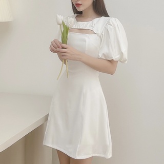 Đầm xoè khoét ngực - d734